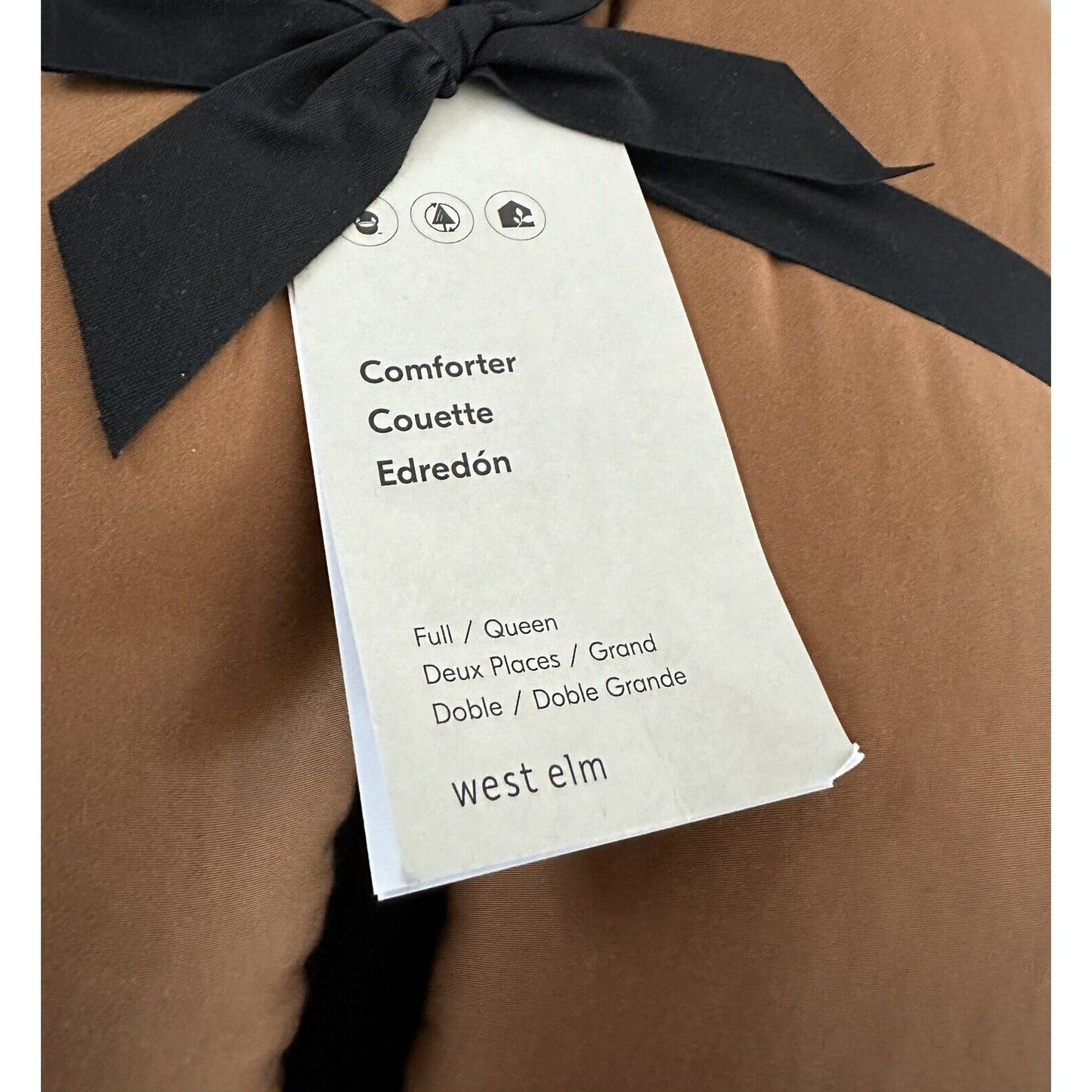 West Elm Silky TENCEL™ Plush Comforter (F/Q)-Terracotta - The Home Decor Outlet