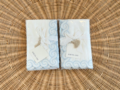 Cape May Sateen King Shams (Set of 2)-Sky - The Home Decor Outlet
