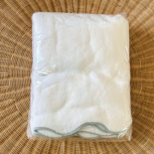 Wave Turkish Cotton Bath Sheet-Coastal Blue - The Home Decor Outlet