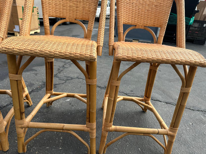 Sunwashed Riviera Rattan Counter Stool-Natural