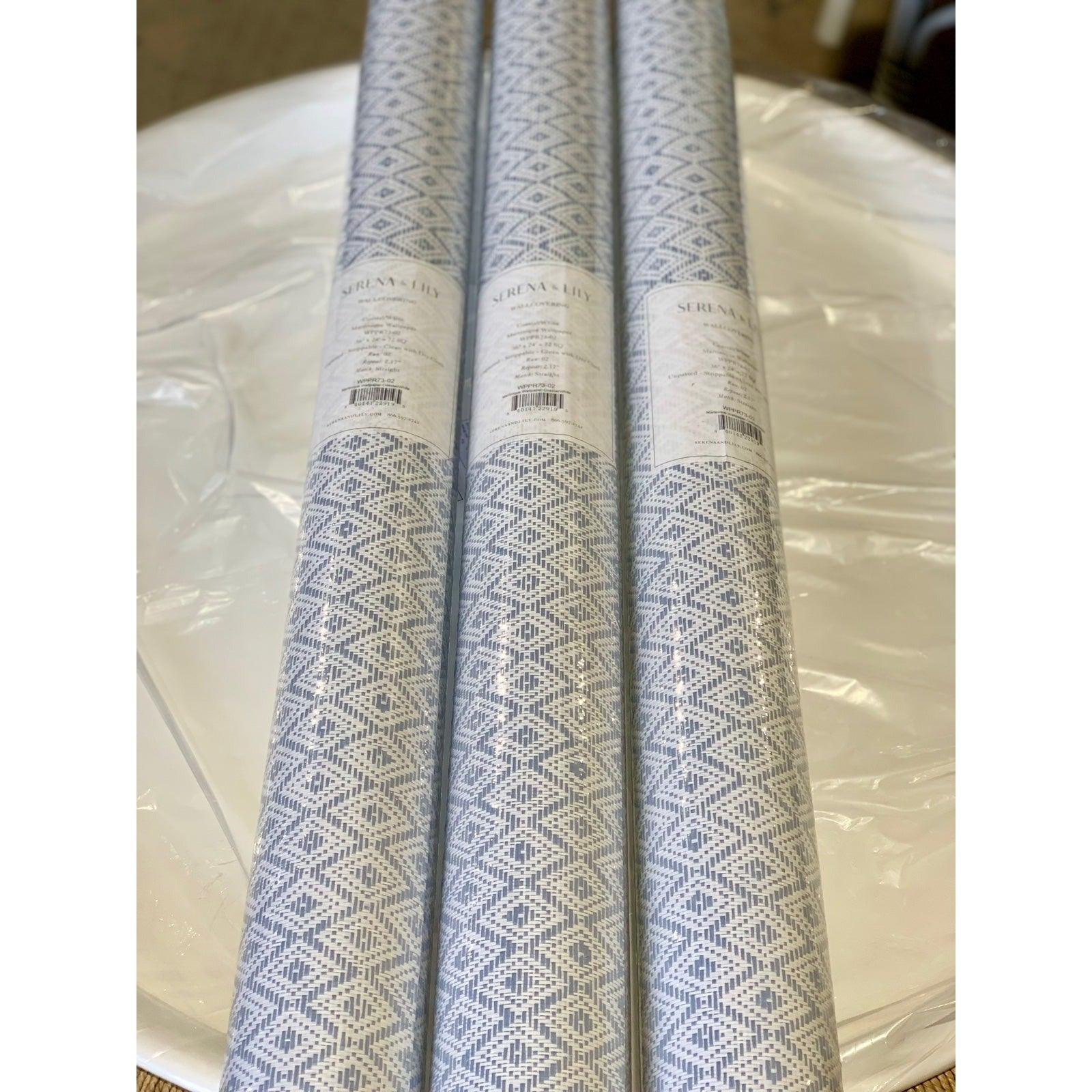 Martinique Wallpaper-Coastal/White - The Home Decor Outlet