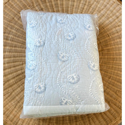 Fairhope Coverlet-Sky - The Home Decor Outlet