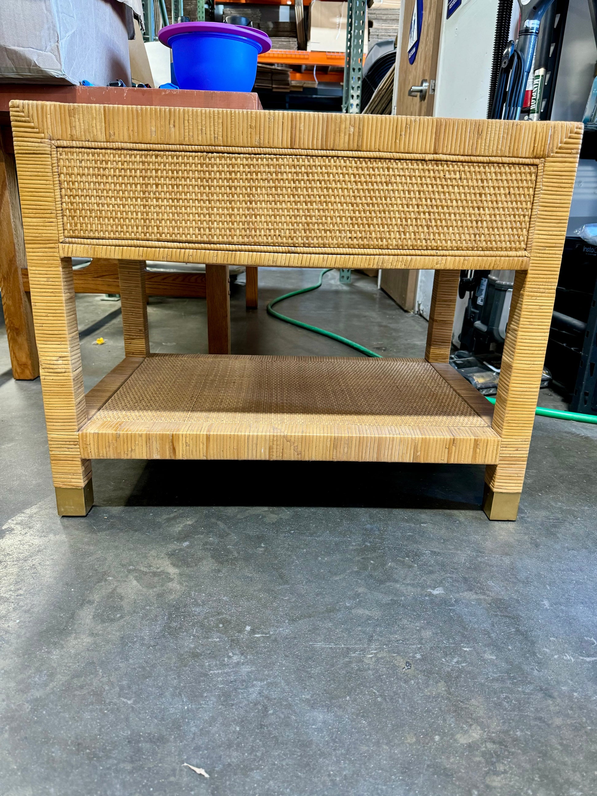 Balboa Rattan Wide Nightstand (CL) - The Home Decor Outlet
