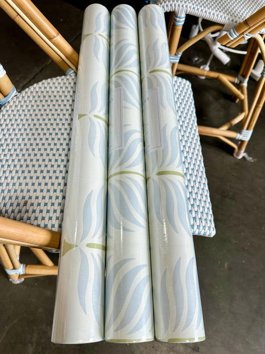 Granada Wallpaper-Pear Green/Blue