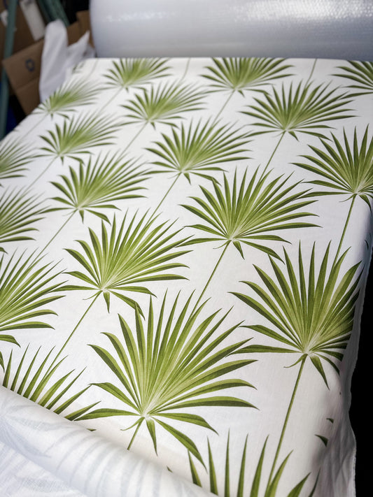 Fabric by the Yard - Performance Island Palm-Grove (7 yards) - The Home Decor Outlet