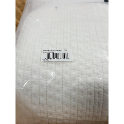 Cortina Cotton Silk Quilt (F/Q)-French White - The Home Decor Outlet
