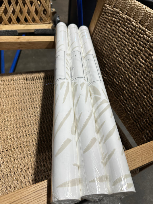 Palm Wallpaper-Sand Beige