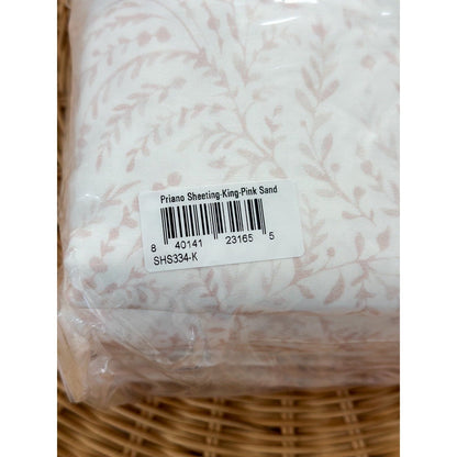 Priano Sateen Sheet Set (King)-Pink Sand - The Home Decor Outlet