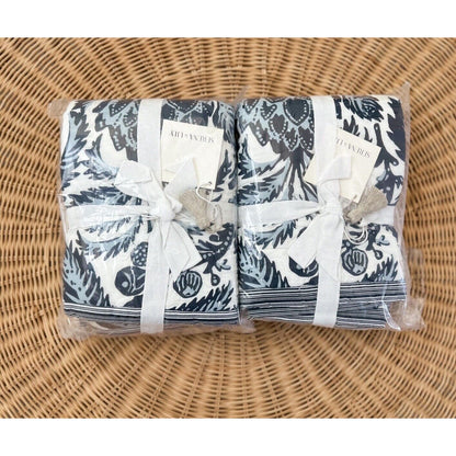Artichoke Quilted King Shams (Set of 2)-Navy - The Home Decor Outlet