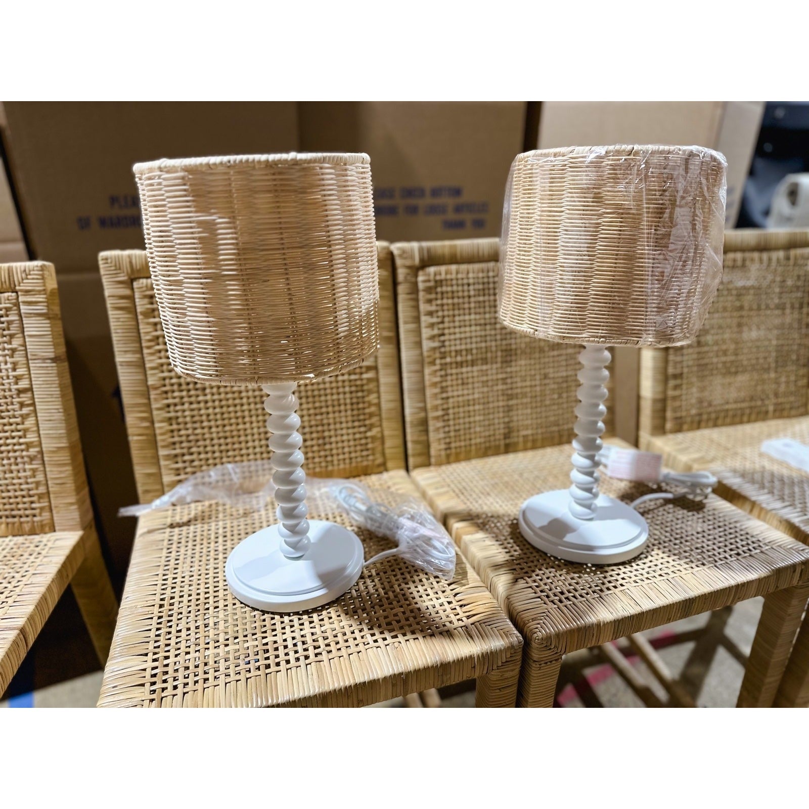 Springview Petite Table Lamp-White - The Home Decor Outlet
