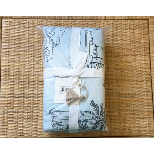 Westwind King Sham-Sky/Navy - The Home Decor Outlet