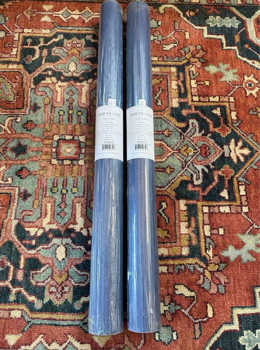 Grasscloth Wallcovering-French Blue
