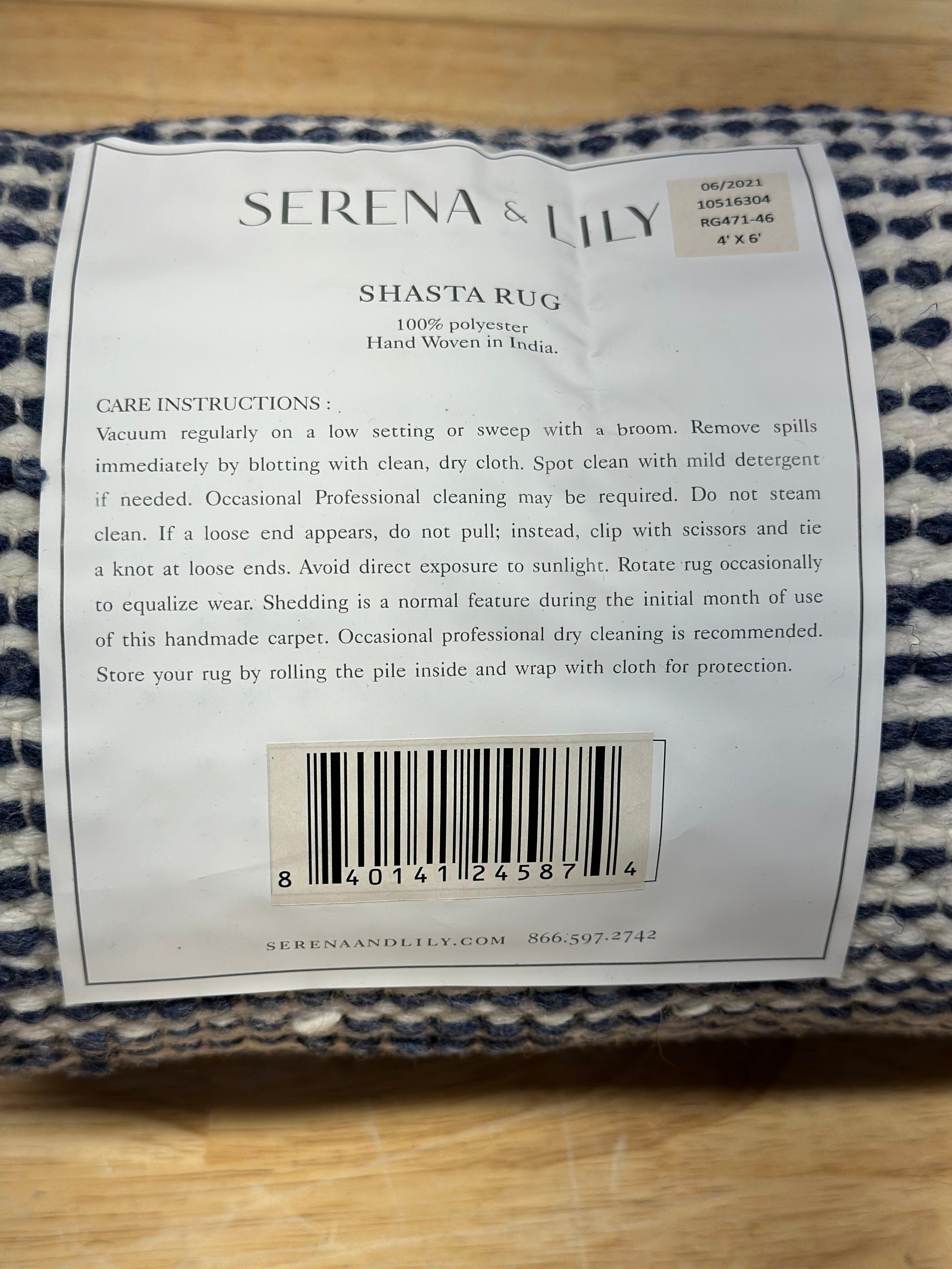 Shasta Rug (4’x6’)-Navy - The Home Decor Outlet