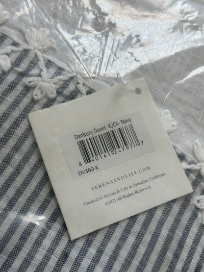 Danbury Linen Duvet Cover-Navy (CL) - The Home Decor Outlet