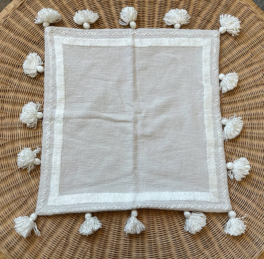 Serena & Lily Tahoma Pillow Cover (22” SQ)-Sand - The Home Decor Outlet
