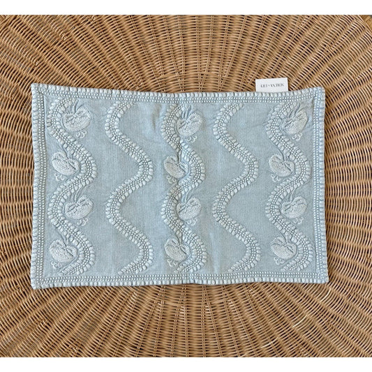 Fairhope Pillow Cover (14”x22”)-Coastal Blue