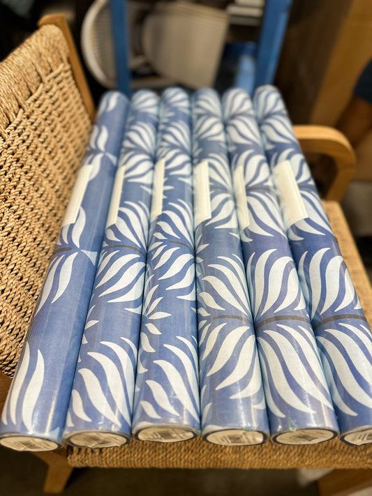 Granada Wallpaper-Washed Indigo/Sky