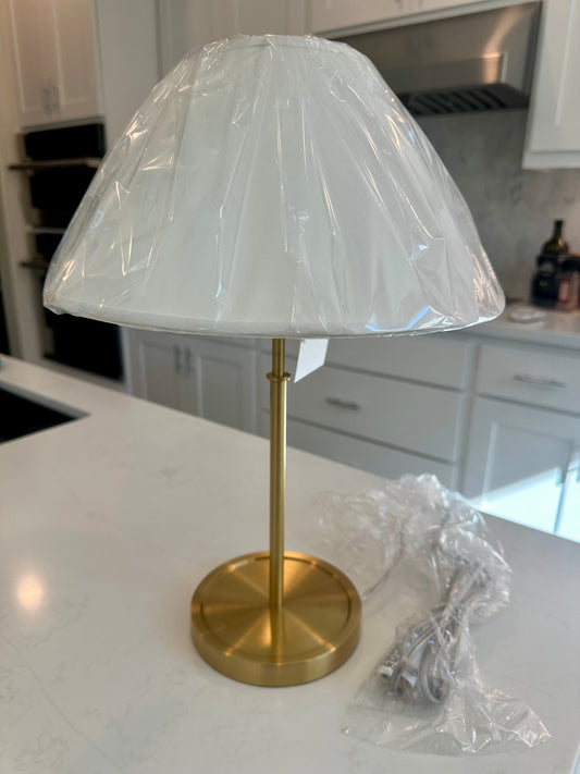 Brookings Petite Table Lamp (White Shade) - The Home Decor Outlet