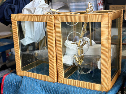 Huntington Rattan Lantern - The Home Decor Outlet
