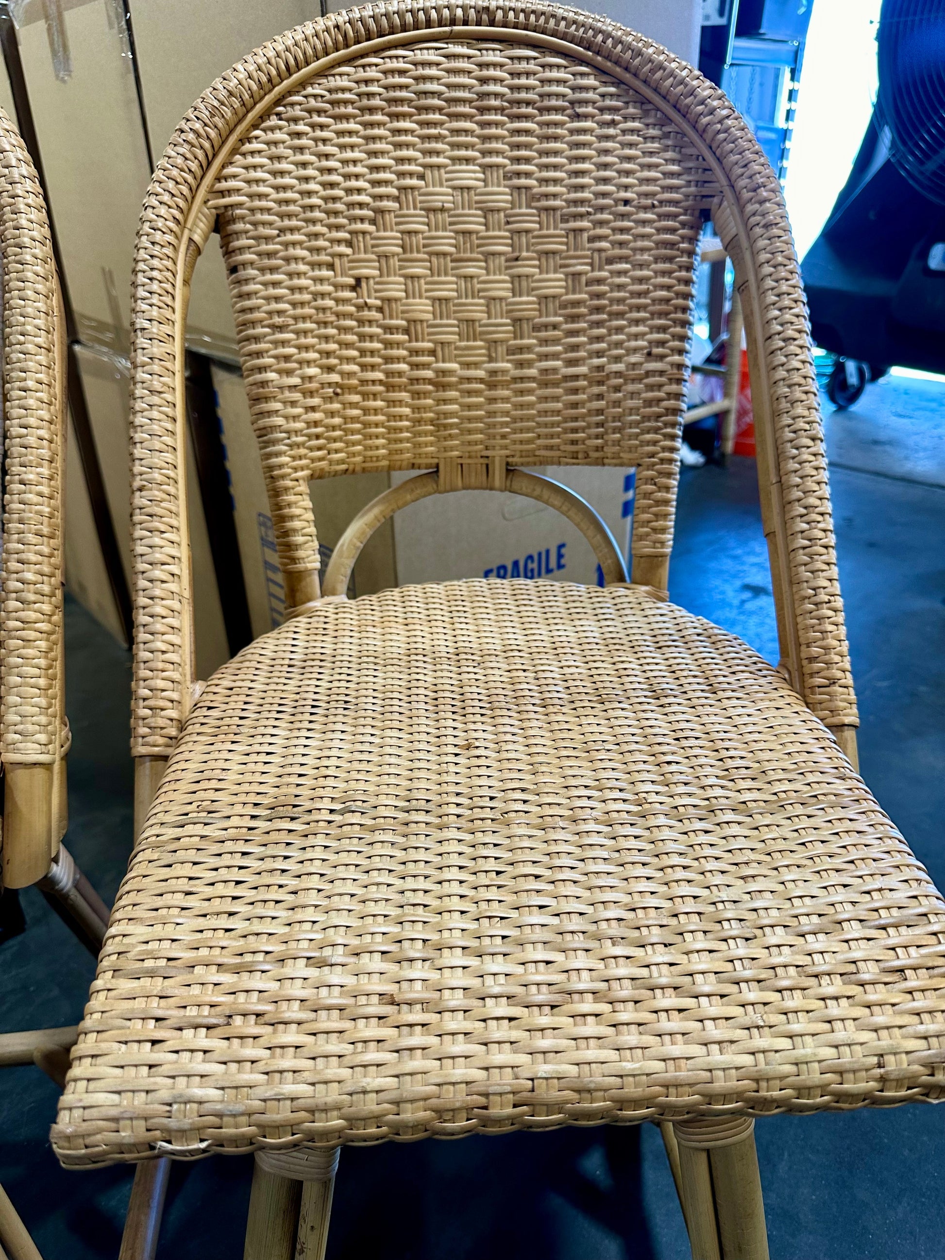 Sunwashed Riviera Swivel Rattan Counter Stool-Natural (CL) - The Home Decor Outlet