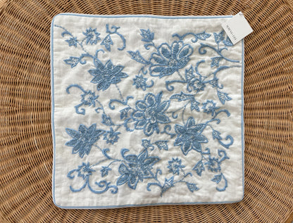 Marigot Pillow Cover (22” SQ)-Hydrangea Blue
