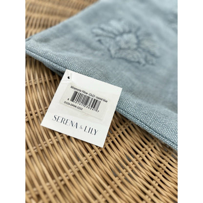 Miramonte Pillow Cover (22” SQ)-Coastal Blue