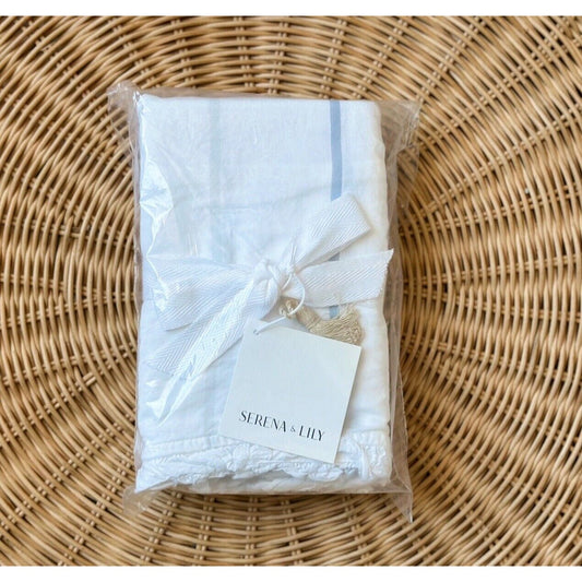 Oyster Bay Standard Pillowcases (Set of 2)-Sky/Coastal Blue - The Home Decor Outlet