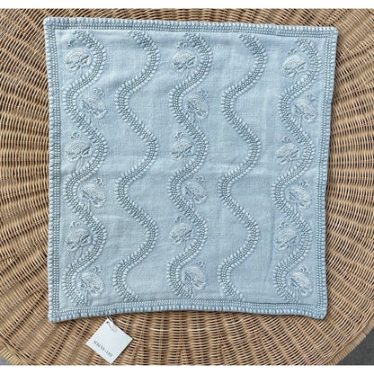 Fairhope Pillow Cover (22” SQ)-Coastal Blue