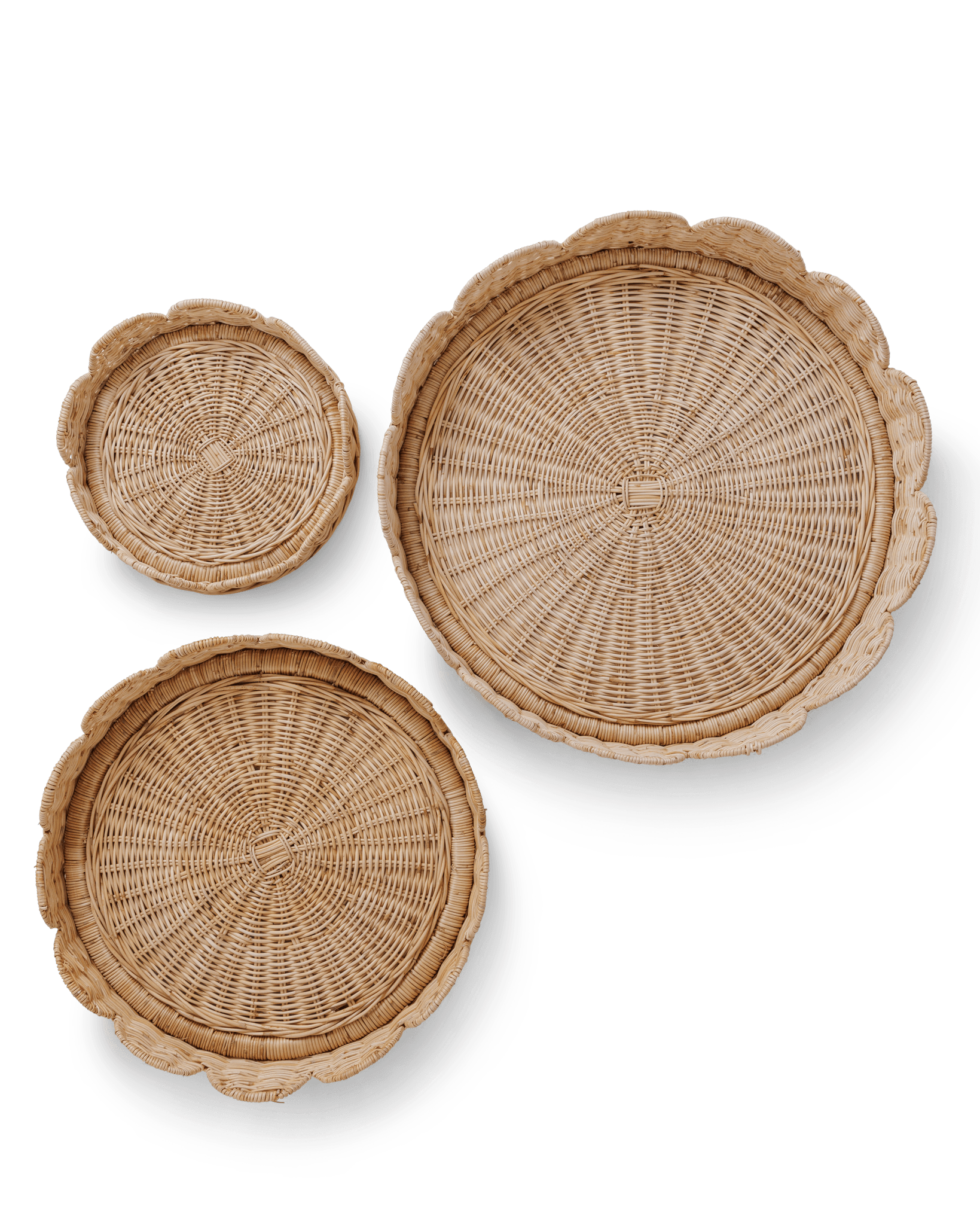 Round Wicker Tray