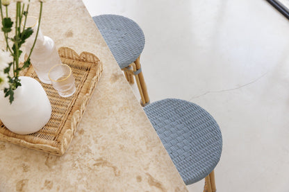 Bistro Backless Counter Stool - Bay Blue - The Home Decor Outlet