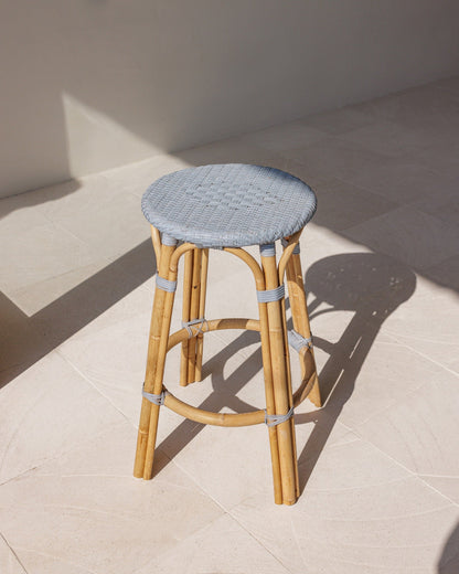 Bistro Backless Counter Stool - Bay Blue - The Home Decor Outlet