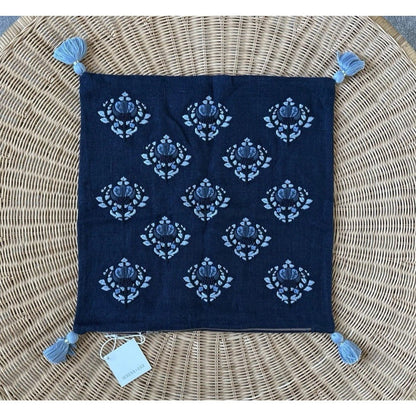 Kemp Pillow Cover (20” SQ)-Navy Blue