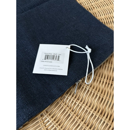 Kemp Pillow Cover (20” SQ)-Navy Blue