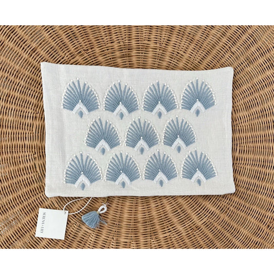 Monarch Pillow Cover (12”x18”)-Coastal Blue
