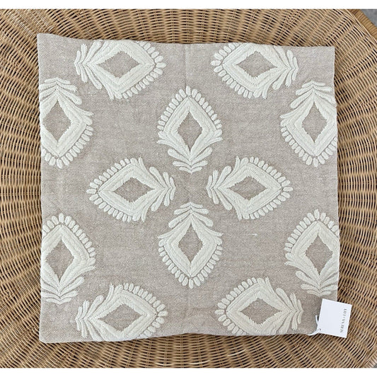 Leighton Pillow Cover (24” SQ)-Doe Beige