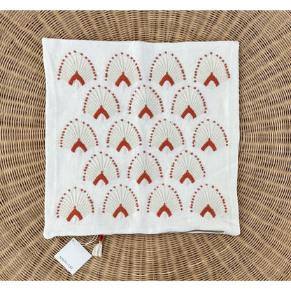 NEW Serena & Lily Monarch Pillow Cover (20” SQ)-Papaya Orange