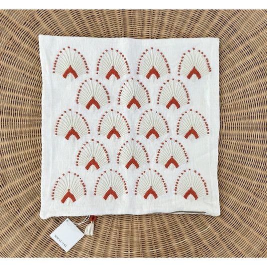 NEW Serena & Lily Monarch Pillow Cover (20” SQ)-Papaya Orange