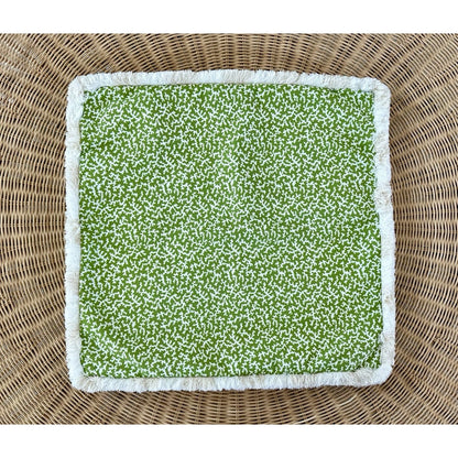 Reef Outdoor Pillow Cover (20” SQ)-Grass Green