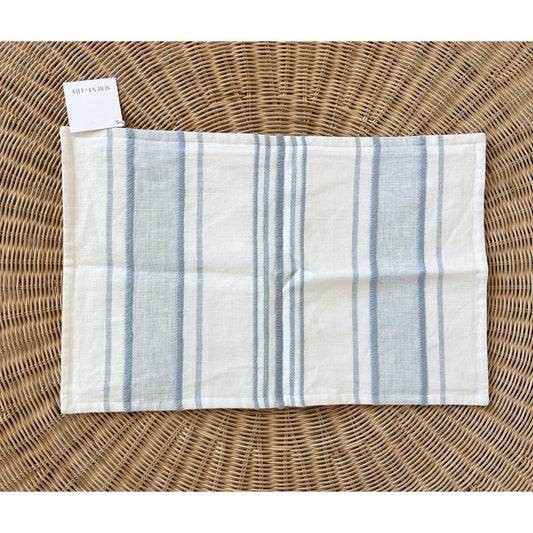 Milos Pillow Cover (14”x22”)-Coastal Blue