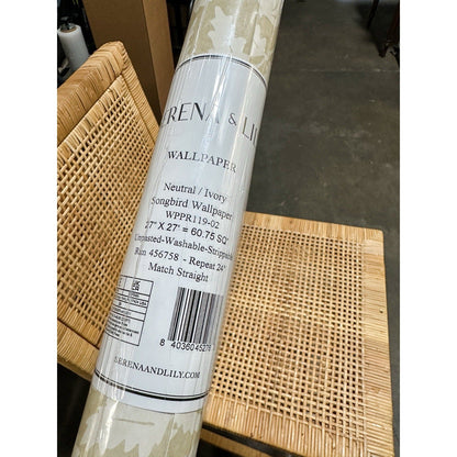 Songbird Wallpaper-Neutral/Ivory Beige