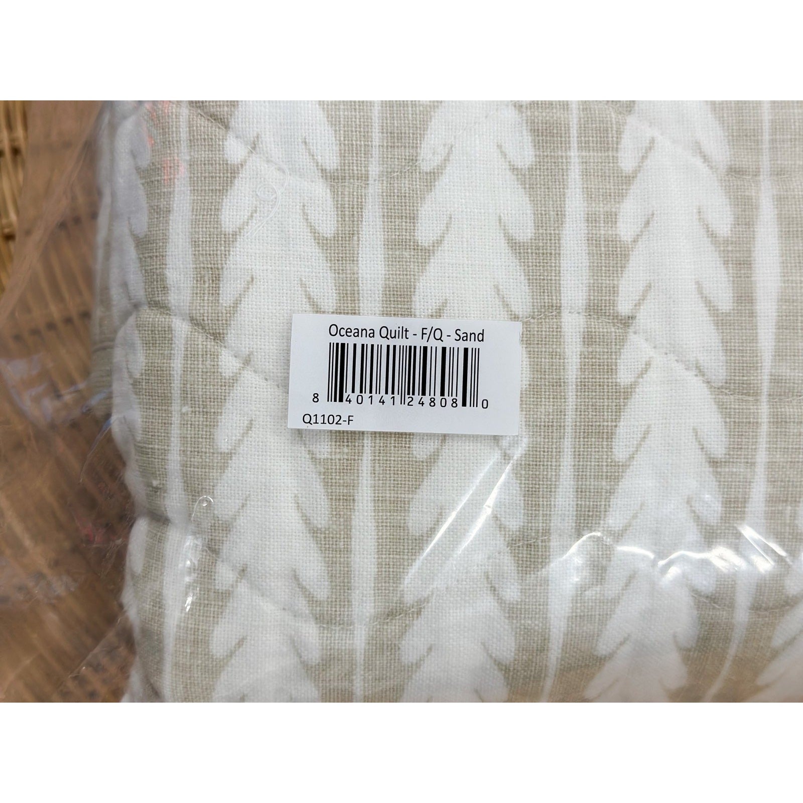 Oceana Linen Quilt (F/Q)-Sand - The Home Decor Outlet
