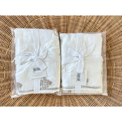 Brookside Euro Shams (Set of 2)-Flax Beige