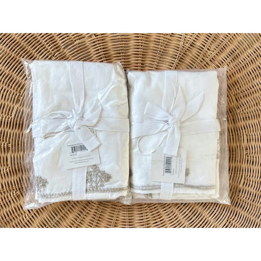 Brookside Euro Shams (Set of 2)-Flax Beige