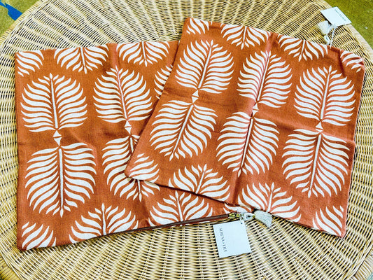 Serena & Lily Granada Pillow Cover (20” SQ)-Terracotta - The Home Decor Outlet