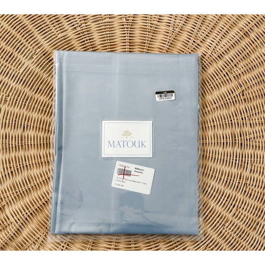 Matouk x Williams Sonoma Tesoro Euro Sham-Hazy Blue - The Home Decor Outlet