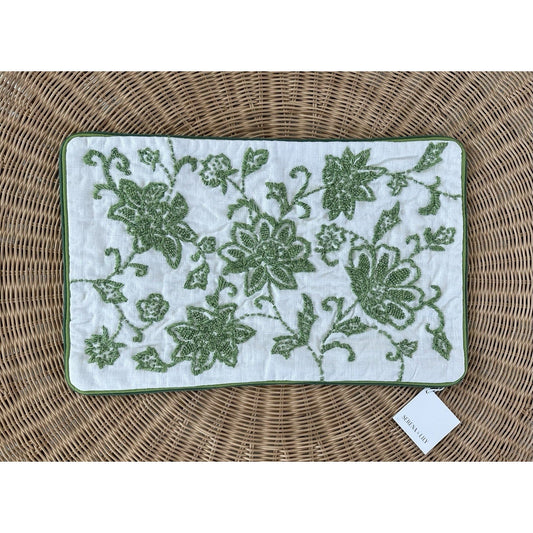 Marigot Pillow Cover (14”x22”)-Grass Green