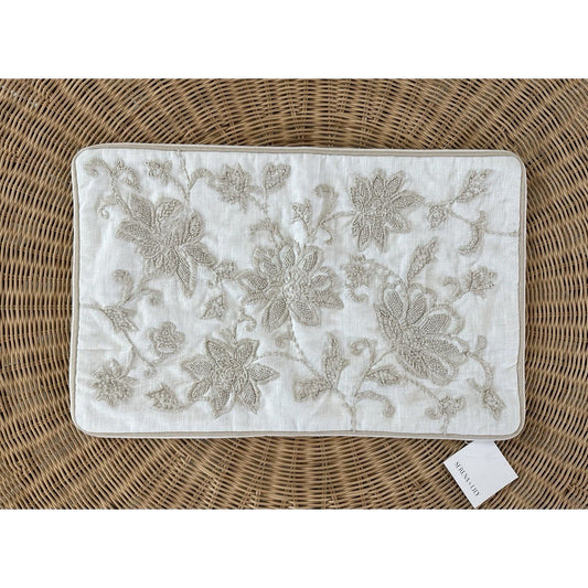Marigot Pillow Cover (14”x22”)-Flax Beige