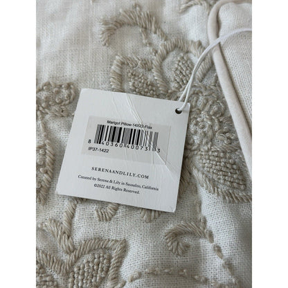 Marigot Pillow Cover (14”x22”)-Flax Beige