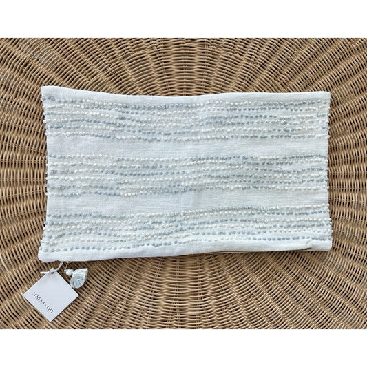 Pryce Pillow Cover (12”x21”)-Sky Blue