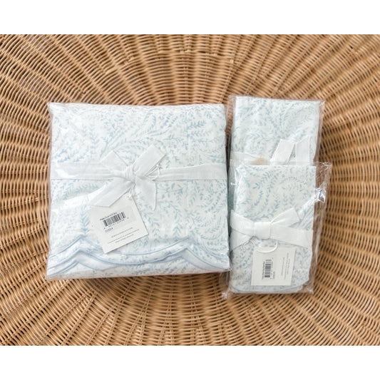 Priano Sateen Duvet Cover (K/CK) & 2 King Shams-Blue